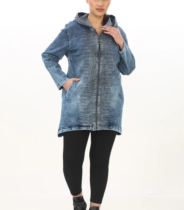 Büyük Beden Taşlı Cardigan