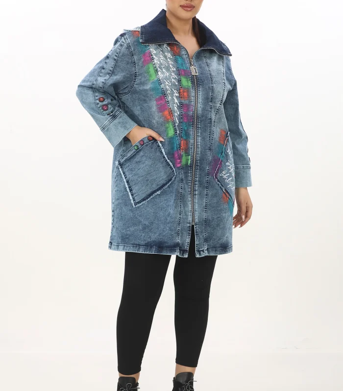 Kapüşonlu Kot Cardigan