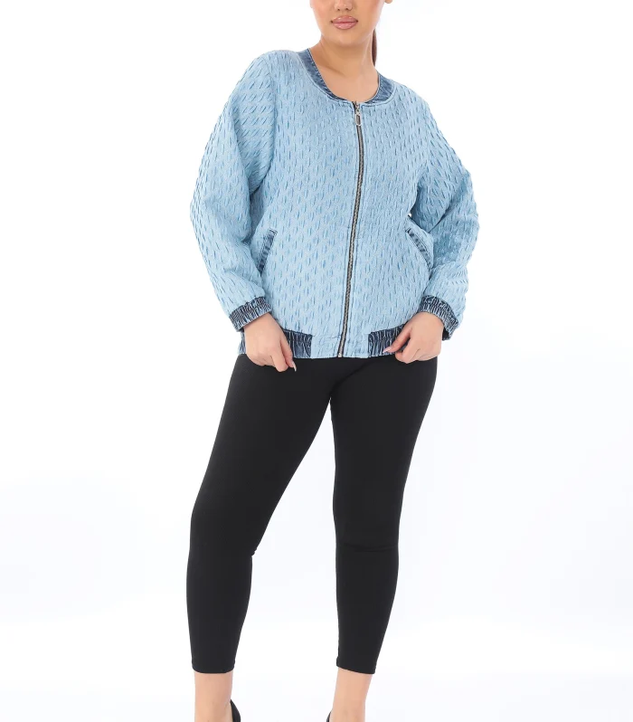 Simli Kapitone Ceket